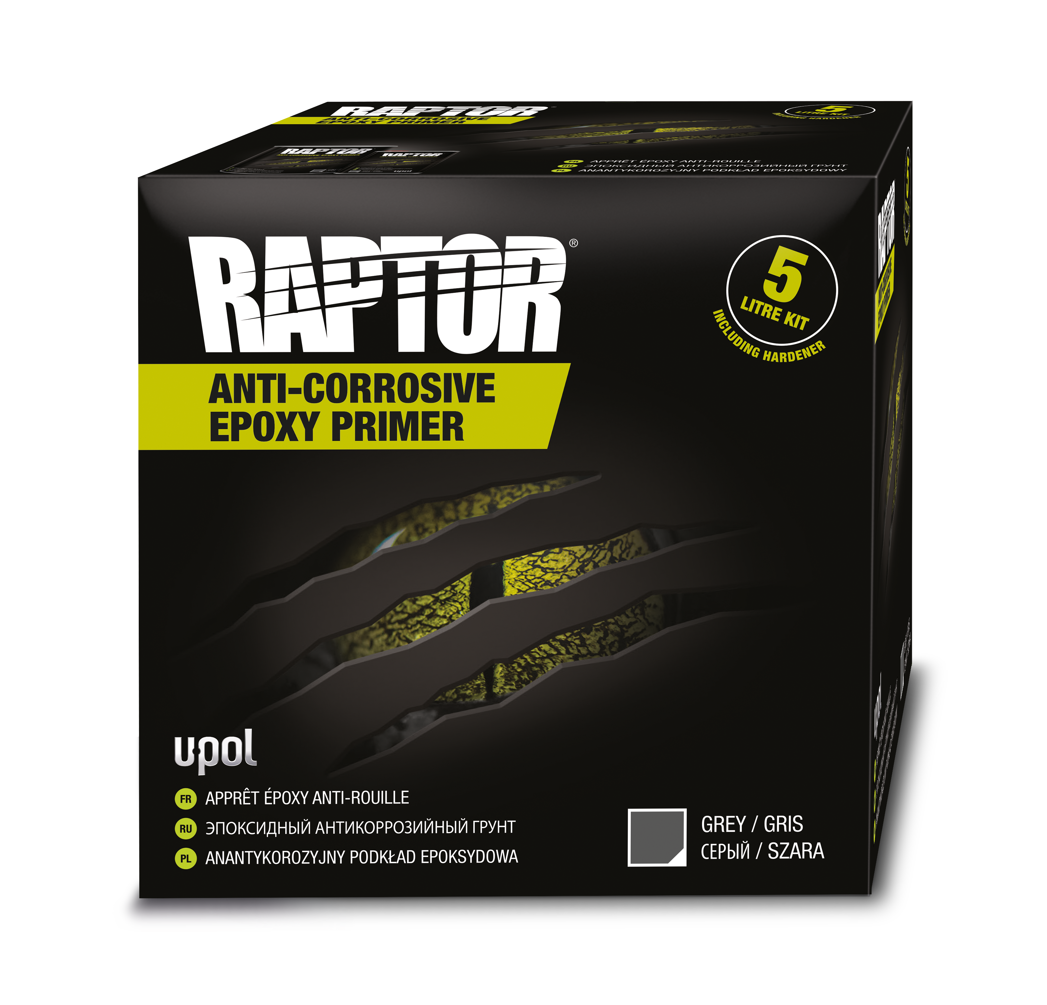 Raptor Anti-Korozif Astar 5 Litre Kit